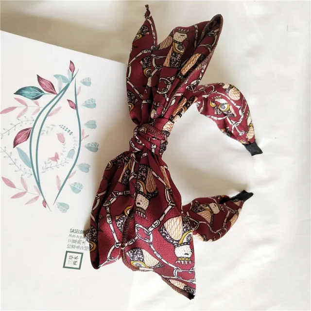 Floral Big Bow  Hairbands  For Women Korea Hair Accessories For Girls Hair Band Hair Bows  Hairband Headbands Royal Blue