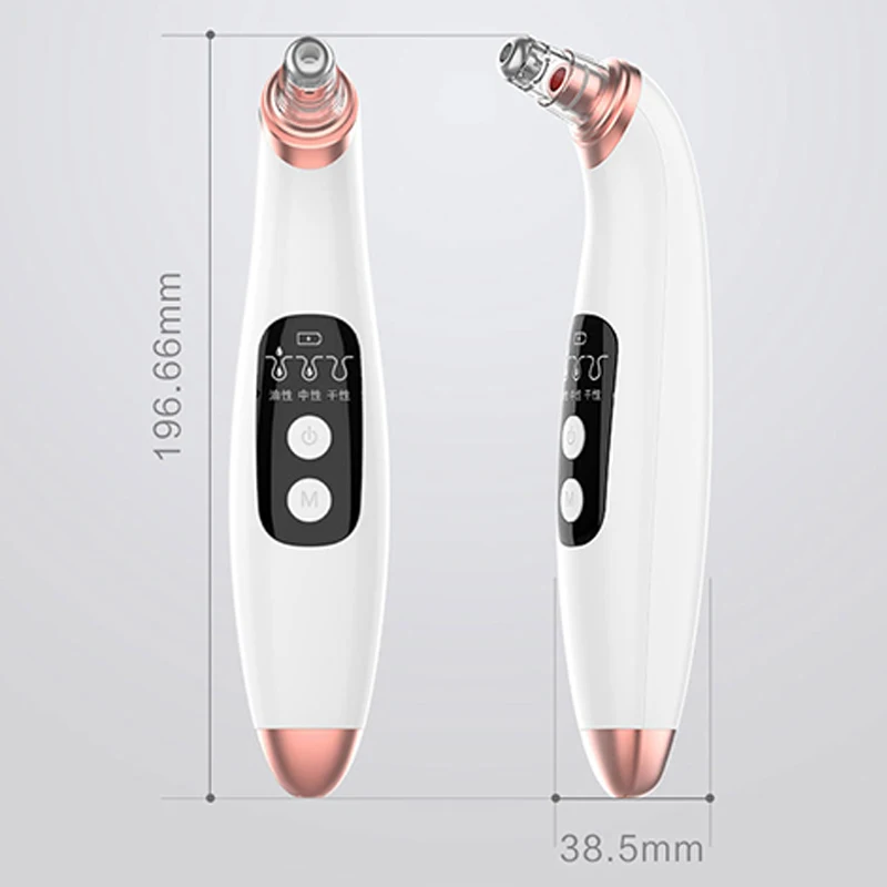 

Blackhead Remover Deep Cleaner Face Nose T Zone Pore Acne Pimple Removal Vacuum Suction Facial Diamond Beauty Clean Skin Tool