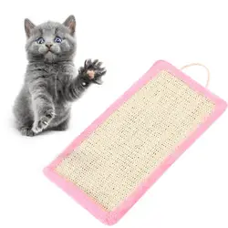 Котенка царапин доска натуральный сизальских канатов коврик-Когтеточка кровать висит забота о когтях игрушки для котенка обучающая