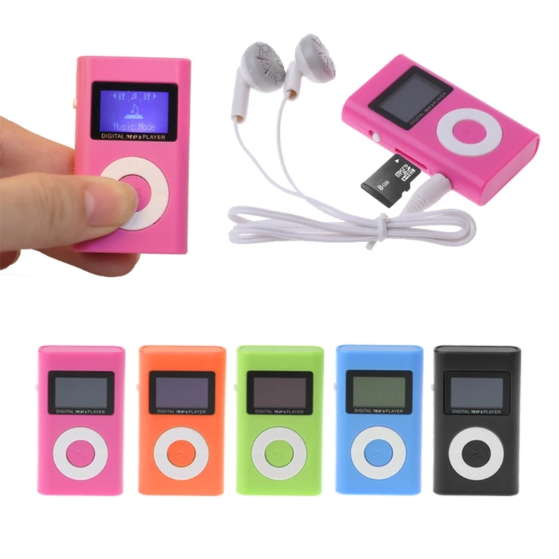 

MX-809 Mini USB Support 32GB Micro SD TF Card LCD Screen Music Digital MP3 Player