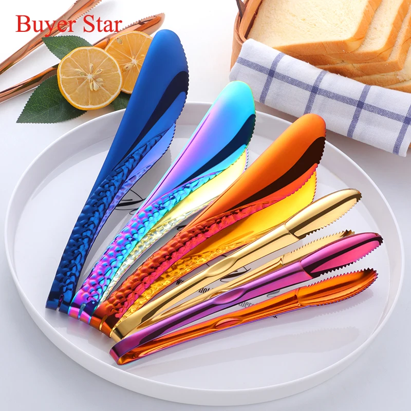 2pcs Stainless Steel Tongs Bread Clip buffet Grilling Clamps Pizza cake Food Serving tools Metal Baking ware Kitchen Utensils pizza bakeware