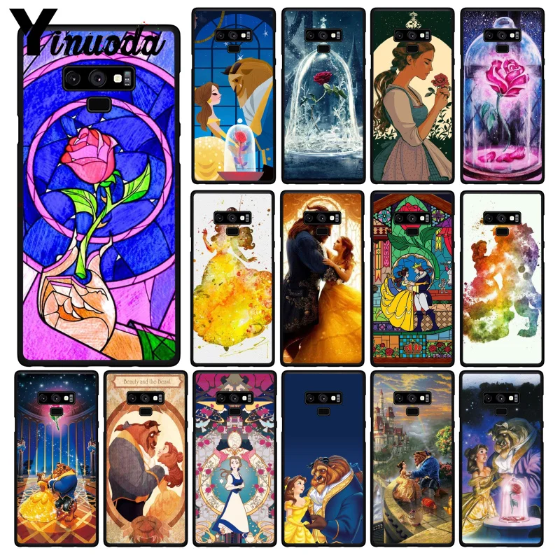 

Yinuoda Beauty Beast Rose Princess Art Phone Case For Samsung Galaxy A50 Note7 5 9 8 Note10 Pro J5 J6 Prime J610 J6Plus J7 DUO