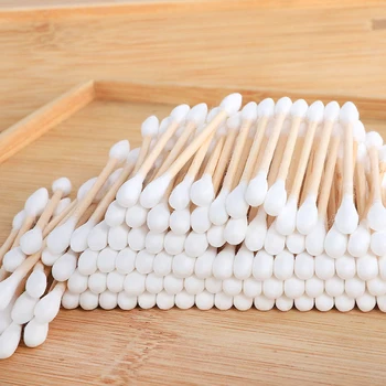 

1000/2000pcs Bamboo Cotton Swabs Disposable Double Head Cotton Buds Sticks for Ears Nose Cleaning Beauty Makeup