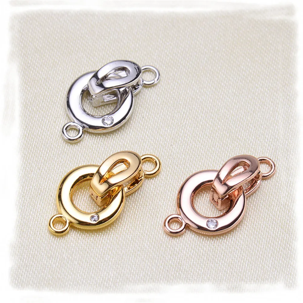 

Gold Plated Clasps Hooks Jewelry End Clasps Connectors For Necklaces Bracelets DIY Jewelry Findings Accessories