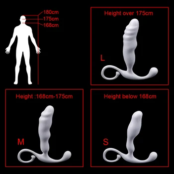 IKOKY Male Anal Prostate Massager Erotic Toys G-spot Stimulator Masturbation Anal Butt Plug Adult Products Sex Toys for Men 4