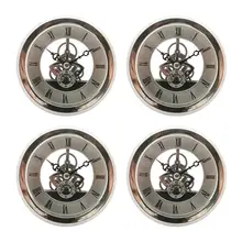 4 шт., кварцевый механизм Mudder Skeleton 103 мм, вставка для часов, диаметр 3,58 дюйма/91 мм, отверстие для рукоделия