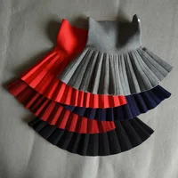 DE PEACH hiver bébé filles jupes plissées infantile enfants princesse taille haute tricoté Mini Tutu jupe enfants vêtements 2-12 ans 1