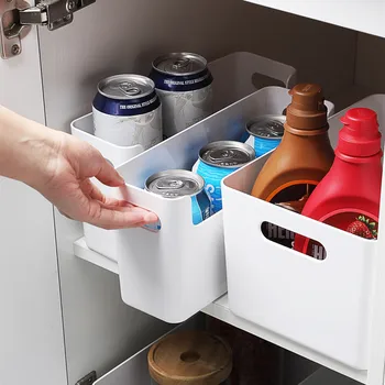 

Desktop Storage Box Basket with Handle Plastic Cosmetic Storage Box g
