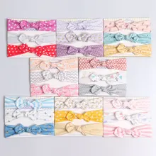 80701 г., лента для волос с принтом, комплект из трех предметов, черный и белый, красный, маленькая волнистая лента для волос, стиль, Цветочная лента для волос