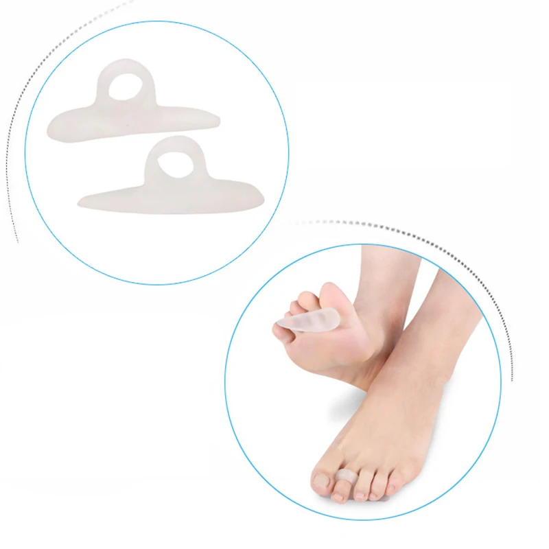 1Pair Gel Silicone Foot Corrector Tool Metatarsal Toe Gel Pad Forefoot Foot Pads Hallux Valgus Corrector 5