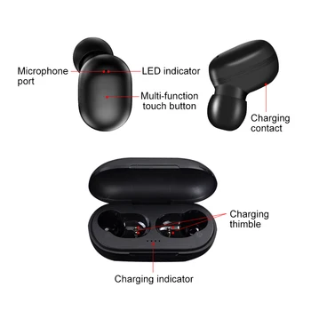 

Noise canceling headphone Earphones true wireless earbuds A6X Gaming headset for realme x2 pro Q x x2 for philips kulaklık