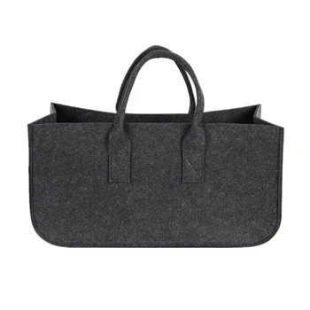 

Felt Storage Basket Shopping With Handle Outdoor Large Capacity Multifunctional Rectangular Fashion Handbag Organizer Bags