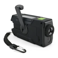 Multifunctional Hand radio Solar Crank Dynamo Powered AM/FM/NOAA Weather Radio Use Emergency LED Flashlight and Power Bank traditional hand crank dynamo solar powered rechargeable led camping emergency flashlight torch night cycling self defense