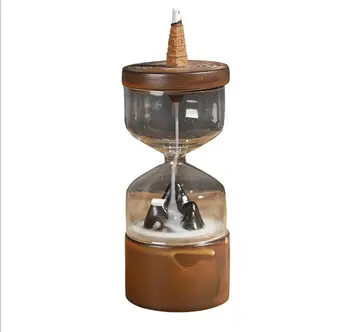 

Smoke Backflow Incense Burner Crafts Teahouse Ornaments Home Decor Cone Censer Incense Base Aromatherapy furnace