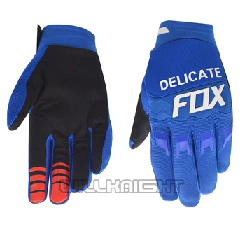 

Delicate Fox Motorcycle Downhill Bike Off-road Motorbike Street Moto Riding Gloves Blue