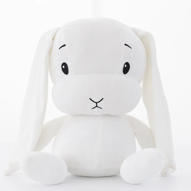 white 25/50/70 см Милая Подушка Исцеление Лаки кролик плюшевые игрушки для малышей с рисунком в виде животных, с куклой подарки на Рождество игрушки для детей - Цвет: white