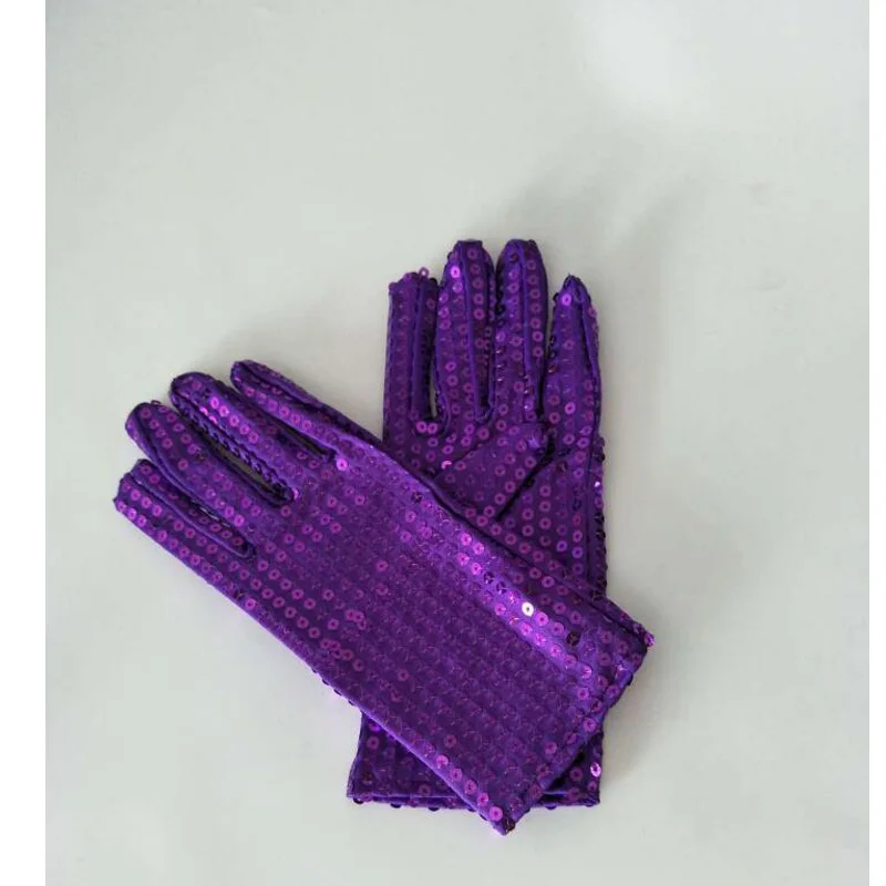 Etiquette Gloves Lace Gloves Stocking Gloves Jewelry Gloves Fishnet Gloves 1 Pair Michael Jackson Sequined gloves Evening Party Costume Gloves dance at the kindergarten's Kids Gloves 10 colors