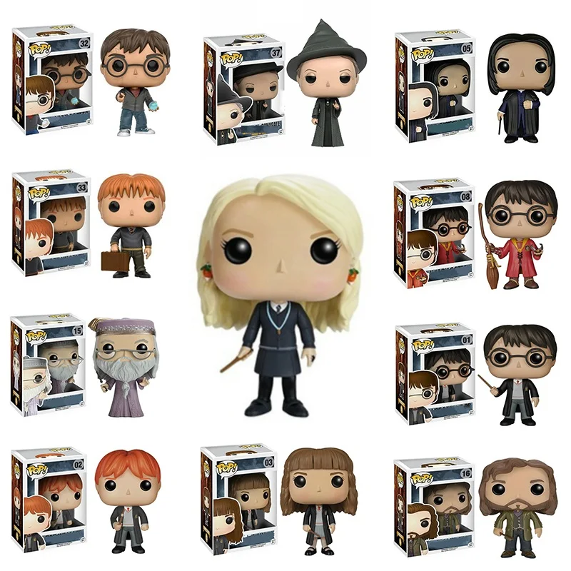 

Funko Pop Harry Potter Snape Luna Dobby Hermione PVC Vinyl Action Figure Originais Box Collection Model Toys for Gift