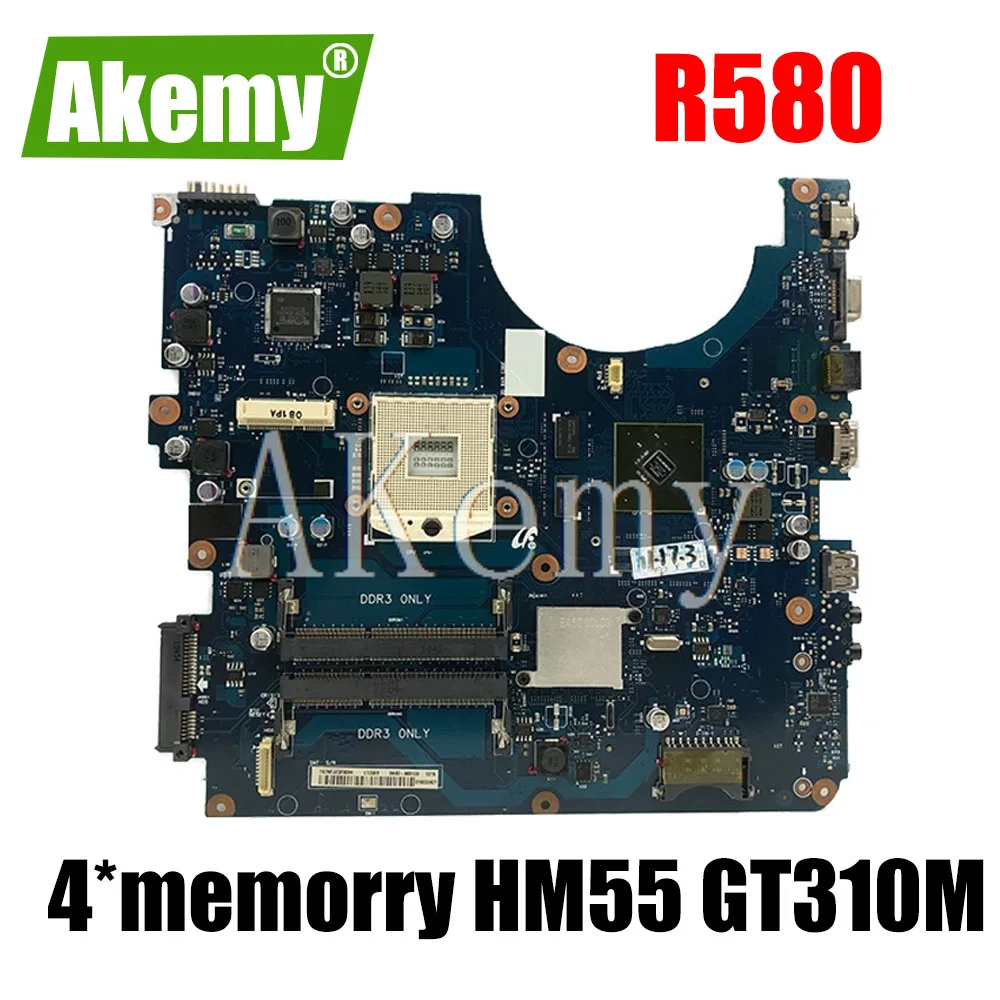 For Samsung NP R580 Laptop motherboard HM55 DDR3 GT310M graphic mainboard BREMEN M BA92 06132A 06132B|Материнские платы| |