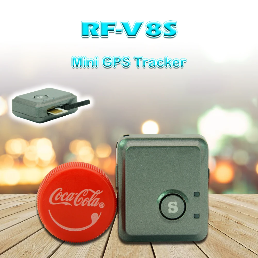 Супер Мини RF-V8S gps персональные Домашние животные Мотоциклы трекер GPRS отслеживание через сайт GSM система и SOS коммуникатор без розничной коробки