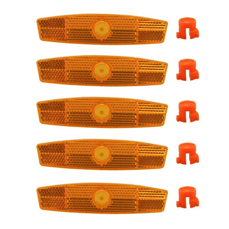 4pcs/set Bike Bicycle Spoke Reflector Safety Warning Light Cycling Wheel Rim Reflective Lamp Mount Vintage Clip Tube Reflector