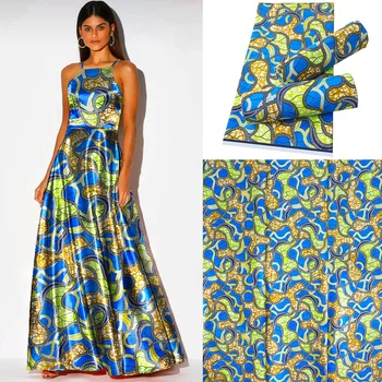

New African Golden Wax Fabric 2020 High Quality For Women Dress Tissue Print Japanese Fabrics