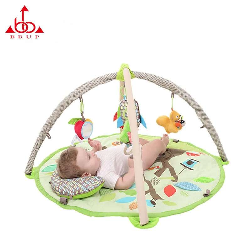 Bbup детский ползучий коврик Младенцы круг 2 см толщина игры одеяло с подвеской браслет с колокольчиками Шарм pa tan