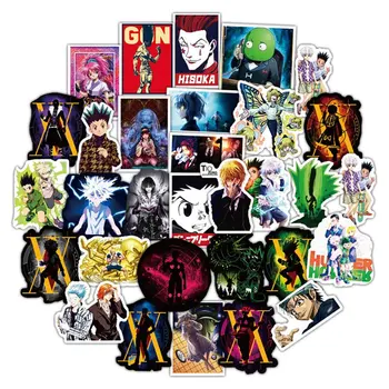 

50 Pcs/Lot HUNTER X HUNTER Anime Stickers Waterproof PVC Decal For Car Laptop Suitcase Skateboard Book Stickers