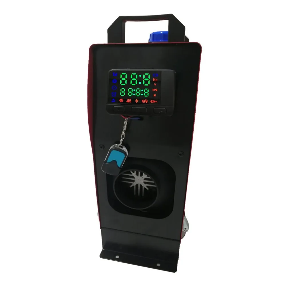 Новая распродажа моделей 12V Красный одной машине 5KW Нагреватель черный ЖК-дисплей с пультом дистанционного управления Управление