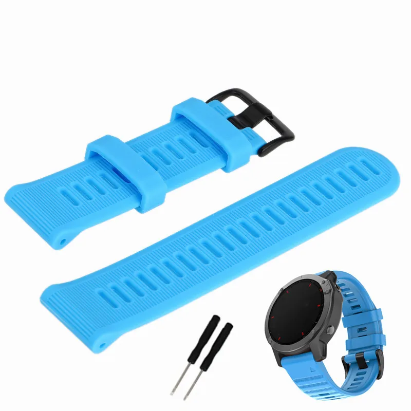 

20mm Silicone Watch Strap For Watch 40mm 44mm Waterproof Sport Watch Band Replacement Watchband With Stainless Steel Buckle