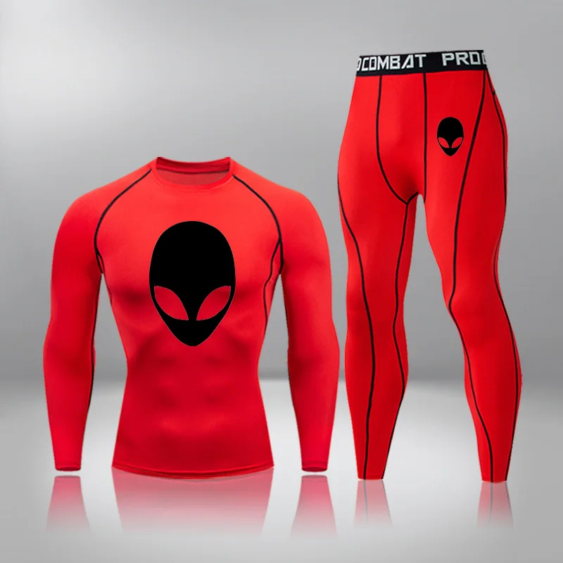 Men Ski Clothing Underwear  2 Sets Quick Drying Moisture Absorbent Elastic Male Panties Tights Underwear Warm Compression Sport 4
