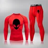 Men Ski Clothing Underwear  2 Sets Quick Drying Moisture Absorbent Elastic Male Panties Tights Underwear Warm Compression Sport 4