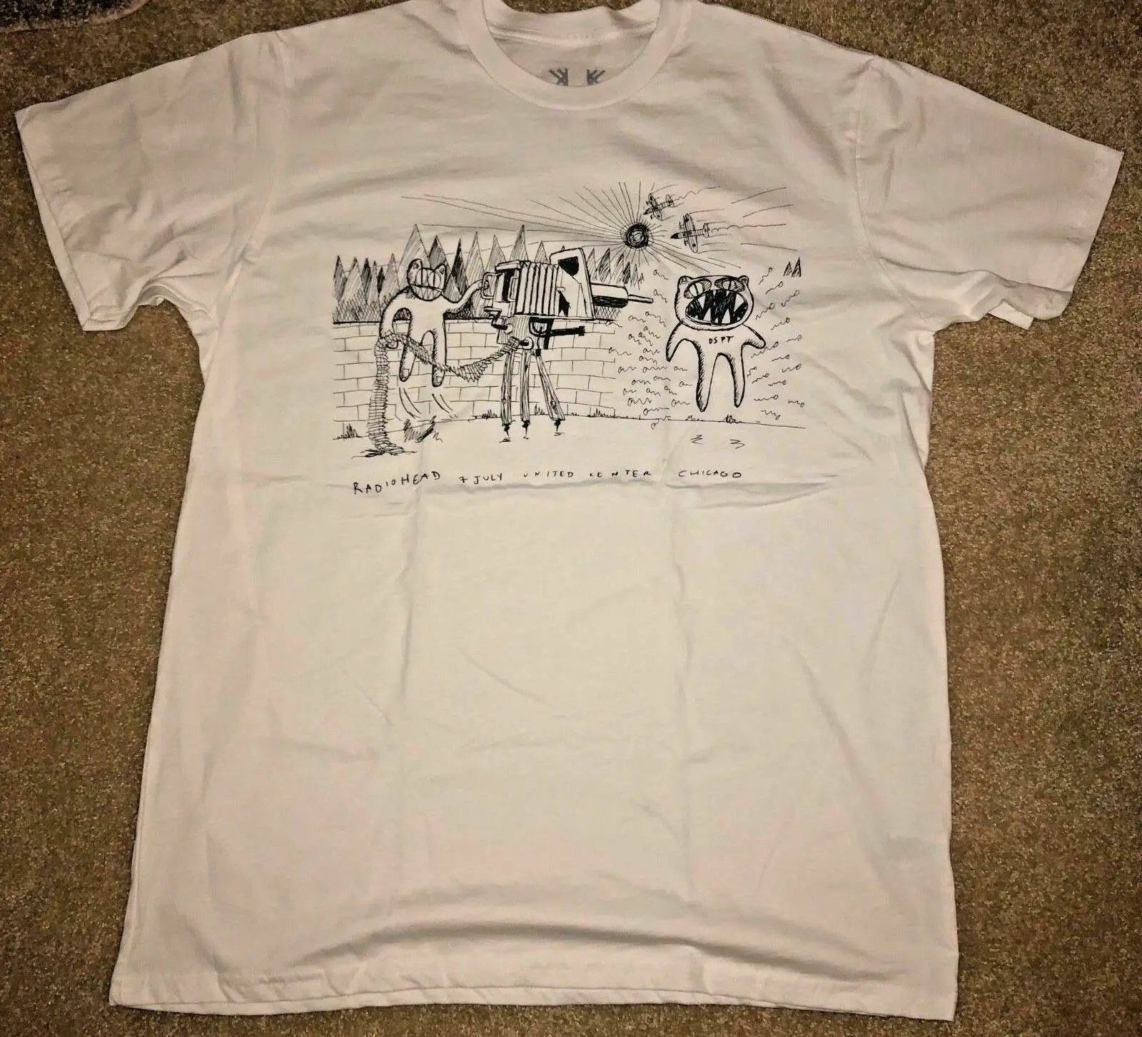 

2018 Radiohead Tour T-Shirt Chicago Usa