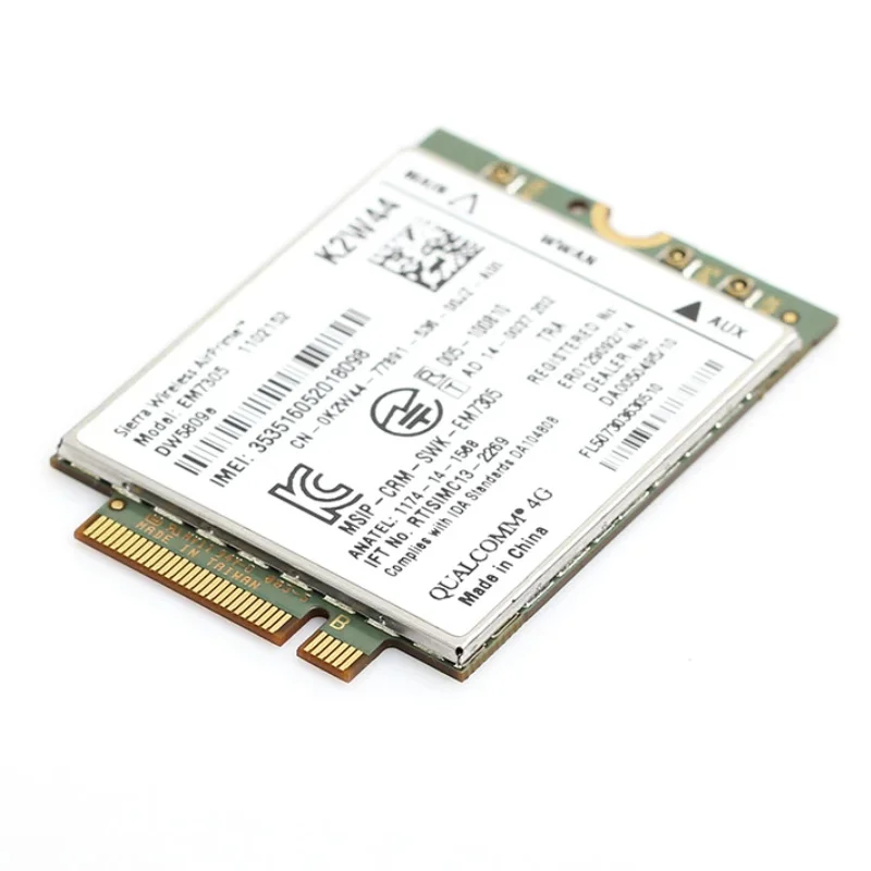 Dell DW5809e Sierra Wireless Airprime EM7305 4G LTE WWAN M.2 NGFF Card Module Laptop Latitude 3340 E5250 E5450 E5550 E7250