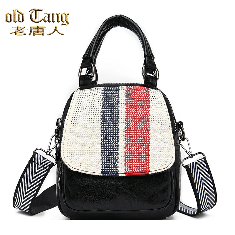 

OLD TANG High Quality Fashion Backpack Women 2020 Bag PU Leather Large Capacity Travel Backpack For Women Designer Backpacks