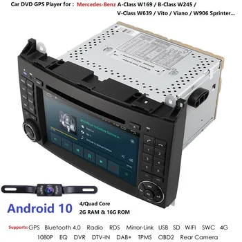 

Android 10 For Benz B200 A-Classe W169 Viano Vito w639 Sprinter W906 Multifunctional Car stereo audio navigation unit with WIFI