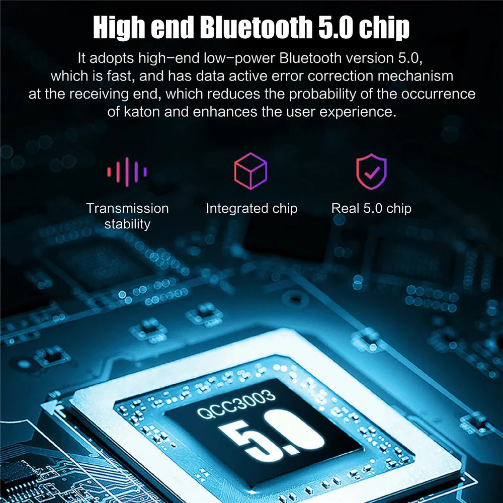 Wireless Bluetooth Earphone For Iphone Android Earphones With Microphone Hands Free Headset Headphone Stand By 24 Hours
