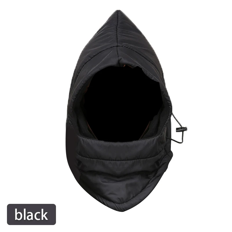 Black Зимняя кепка для велоспорта, Флисовая Балаклава, теплая Ветрозащитная маска для лица, лыжная маска для сноуборда, катания на коньках, головные уборы, теплая маска для улицы, шапка - Цвет: Black