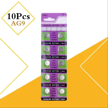 

10pcs/pack AG9 Button Batteries SR936 194 Cell Coin Alkaline Battery 1.55V SR936SW CX194 For Watch Toys Remote