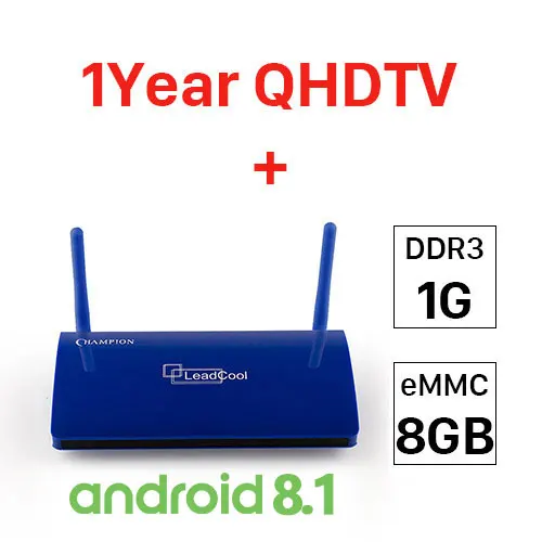 Leadcool IP tv французский арабский QHD tv 1 год IP tv подписка коробка Android 8,1 IP tv Бельгия Netherland Германия арабский французский IP tv - Цвет: 18B 8.1 QHDTV