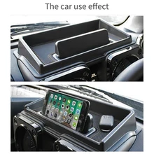 Черный Автомобильный внутренний ящик для хранения приборной панели подходит для Suzuki Jimny с красным ковриком