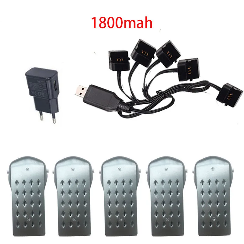 SYMA W1 7,6 V 1300 mAh/1800ma батарея бесщеточный Дрон gps Складная рукоятка FPV Дрон 1080P RC Квадрокоптер аксессуар кабель зарядное устройство - Цвет: Прозрачный