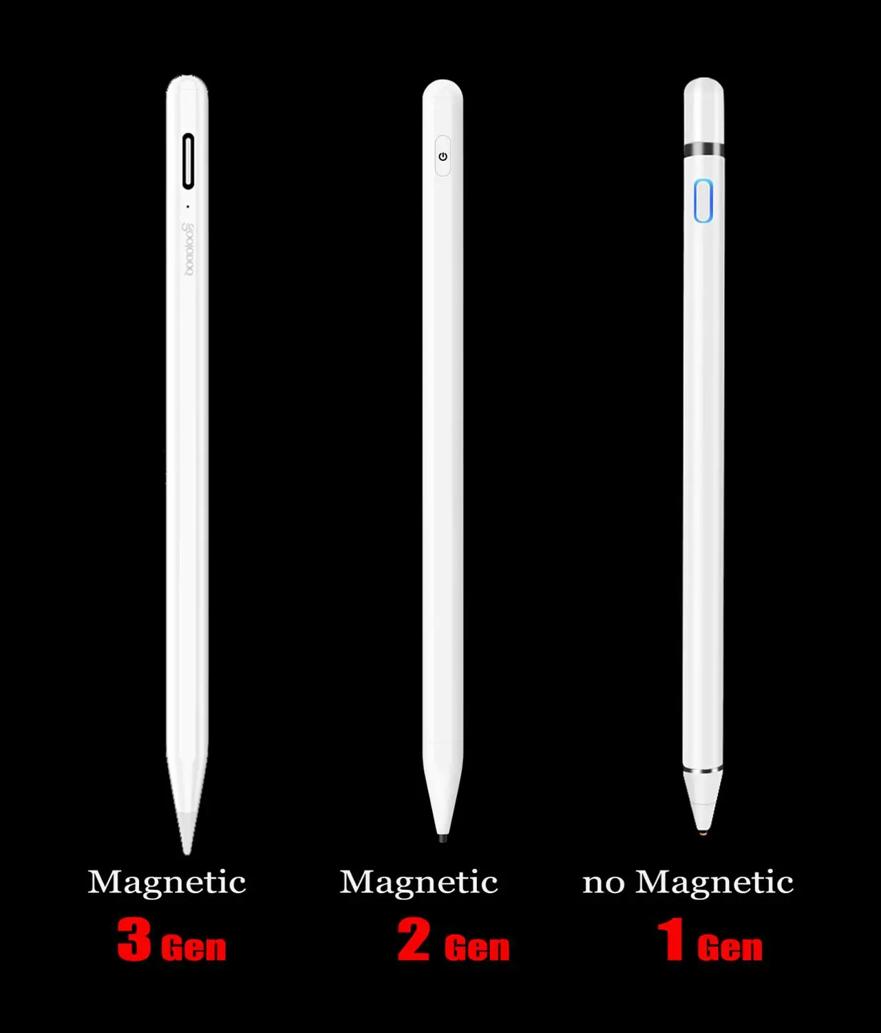 Goojodoq For Apple Pencil 1 2 Universal Stylus Pen Pencil For Ipad 2021 Air 2 Ipad Pro 11 12 9 Pencil Tablet Pen Ios Android Tablet Touch Pens Aliexpress