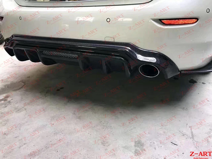 Z-ART для infiniti Q50 комплект из углеродного волокна задний диффузор из углеродного волокна для infiniti Q50