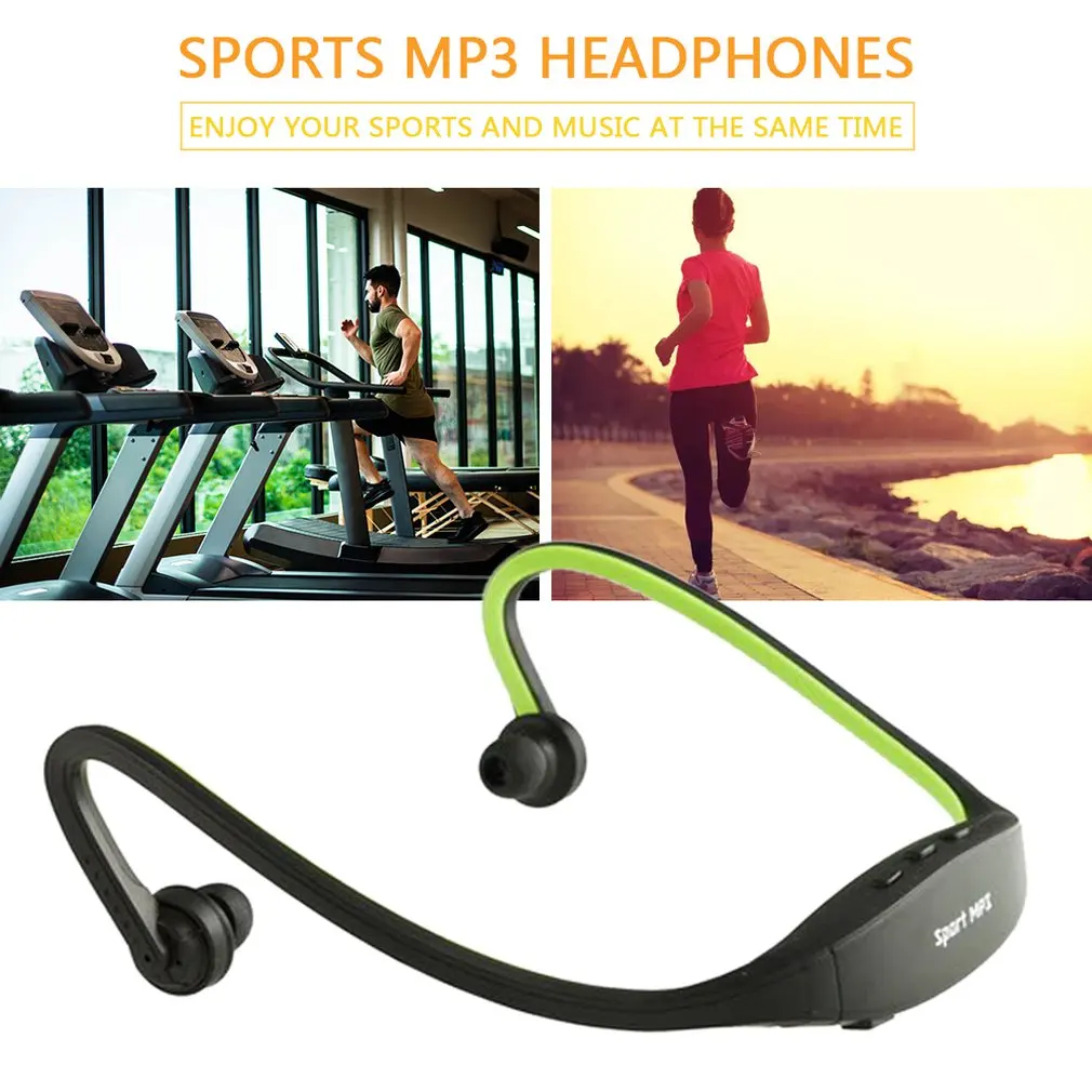 

2GB Sports Professional Wireless Running Playing Outdroor Headphone MP3 Music Player Headset Headphone Earphone TF Card Slot