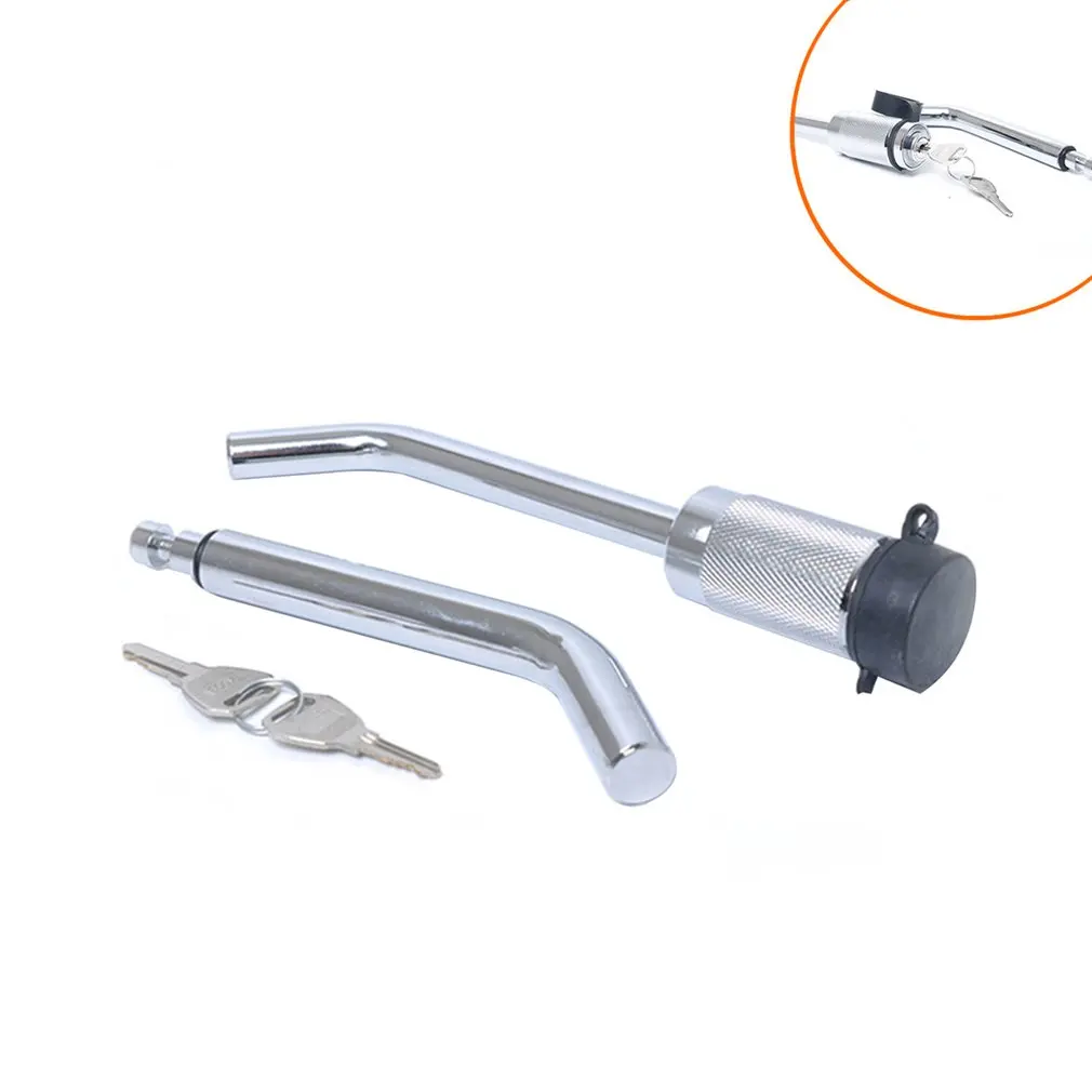 

Waterproof Long Shackle Trailer Hitch Pin Lock Steel Chrome Plated Dual Bent Pin Head Receiver Coupler Latch