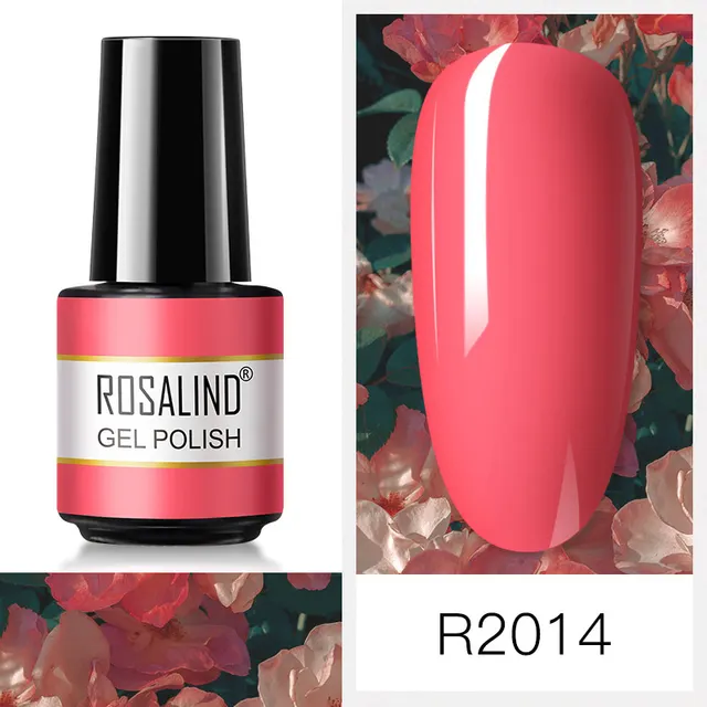 ROSALIND Nail Art 7ML Gel Polish 80 Color For Manicure Design UV Nail Polish Gel Lacquer Soak Off Semi Permanent Gel Nail Polish RAR2014