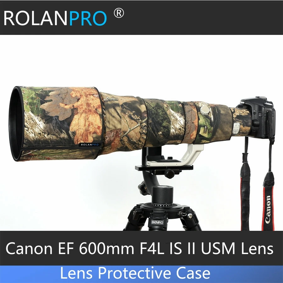 

Защитный чехол для объектива Canon EF линзы ROLANPRO мм F/4 L IS II USM, 600