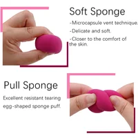 10/20/50Pcs Cosmetic Puff Women's Foundation Makeup Sponge Beauty Face Cosmetics Blending Sponge Water Drop Shape Makeup Puffs 2