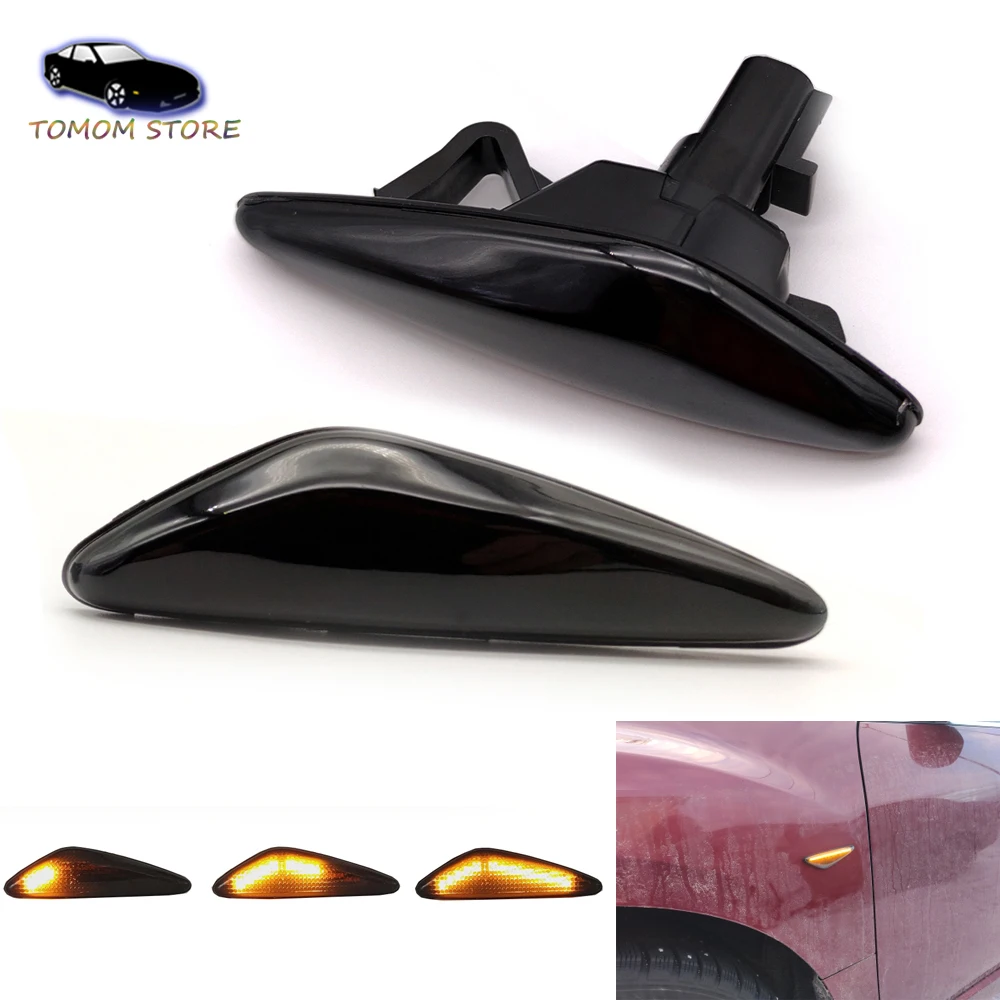 

2x LED Seqeuntial blinker water flowing turn signal indicator lights for Mazda 6 Atenza GH Mazda 5 Premacy CW MX-5 RX-8